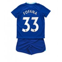 Fotbalové Dres Chelsea Wesley Fofana #33 Dětské Domácí 2022-23 Krátký Rukáv (+ trenýrky)